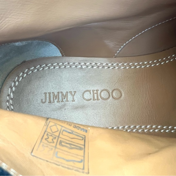 JIMMY CHOO Men Black Double Monk Strap Waxed Suede Leather Chukka Boots Sz 42 - Picture 12 of 16